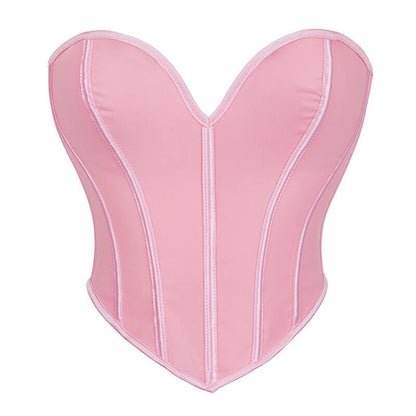 Fashion Strapless Heart Shaped Crop Corset