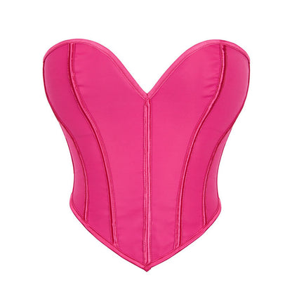 Fashion Strapless Heart Shaped Crop Corset