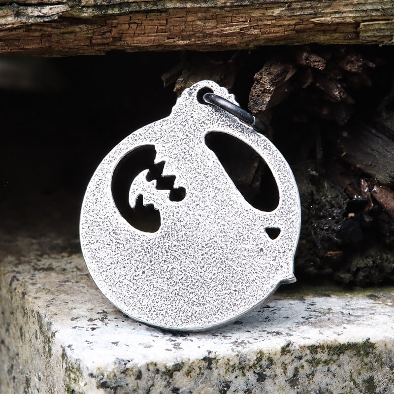 Fenrir Wolf Animal Pendant in Stainless Steel