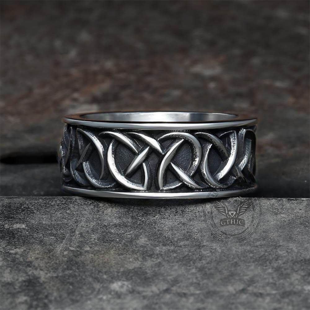 Fenris-wolf Viking Ring in Stainless Steel