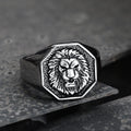 Fierce Lion Ring in Stainless Steel