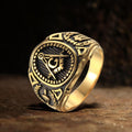 Freemasonry Symbol Ring in Stainless Steel