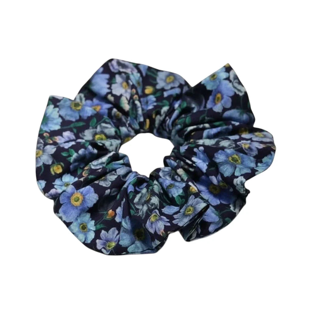The 'Midnight' Floral Scrunchie