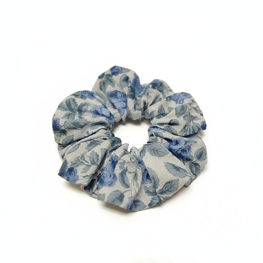 The 'Sky' Floral Scrunchie