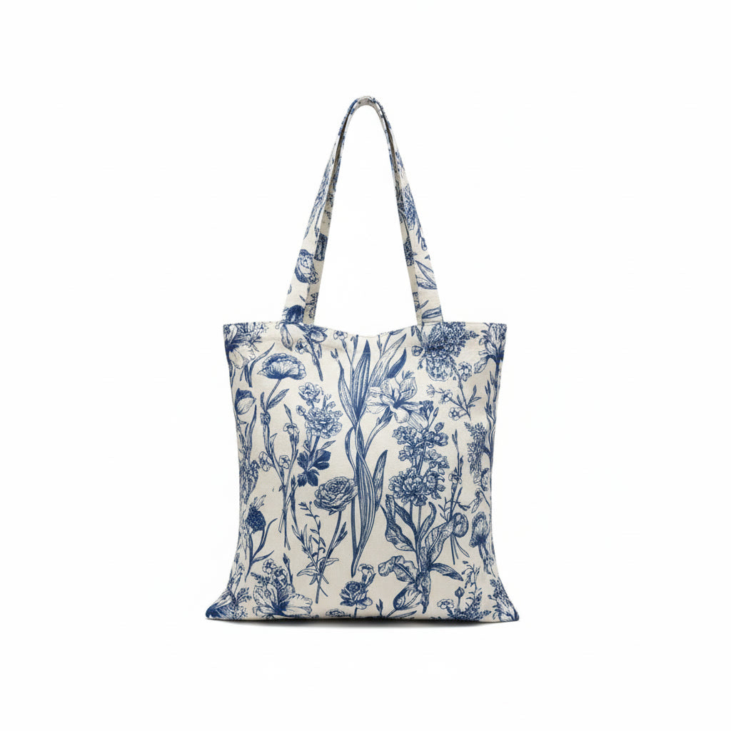 The 'Porcelain' Floral Tote