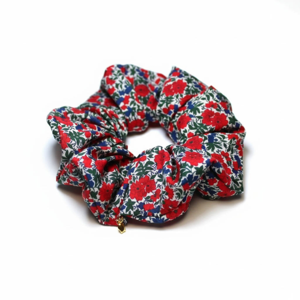 The 'Cherry' Floral Scrunchie