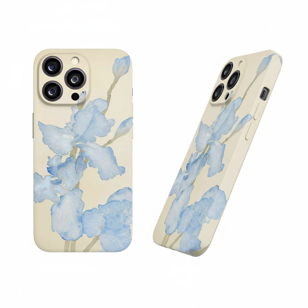 Navy Blue Ditsy Floral iPhone Case - Film Shell