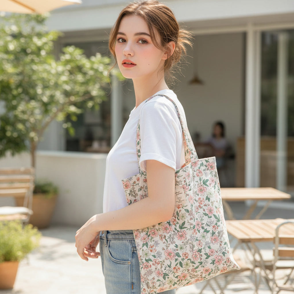 The 'Oasis' Floral Tote