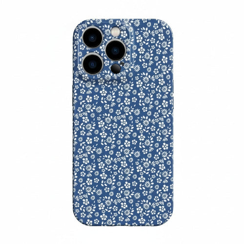 Blue Floral Sketch iPhone Case - Garden Story