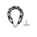 Dark Meadow- Floral Scrunchie Phone Wristlet Lanyard