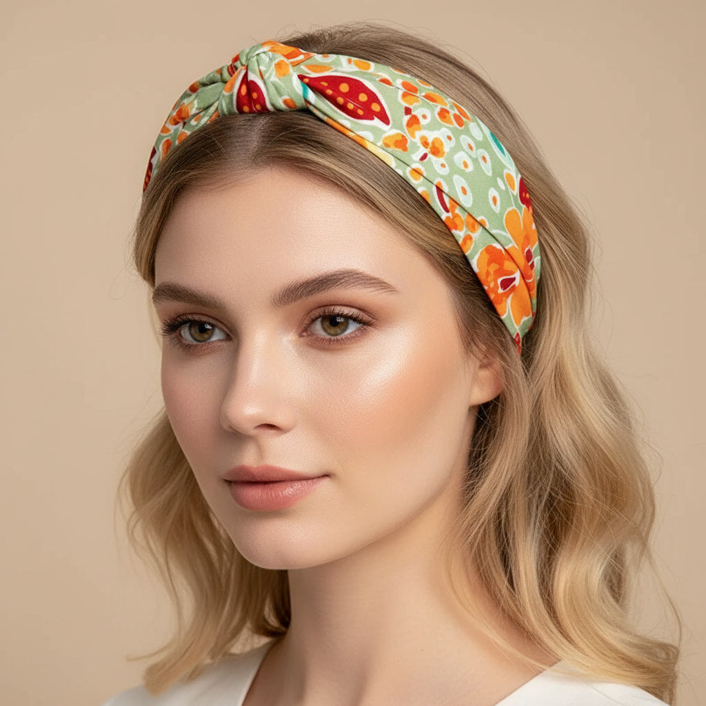 The 'Peach' Floral Headband