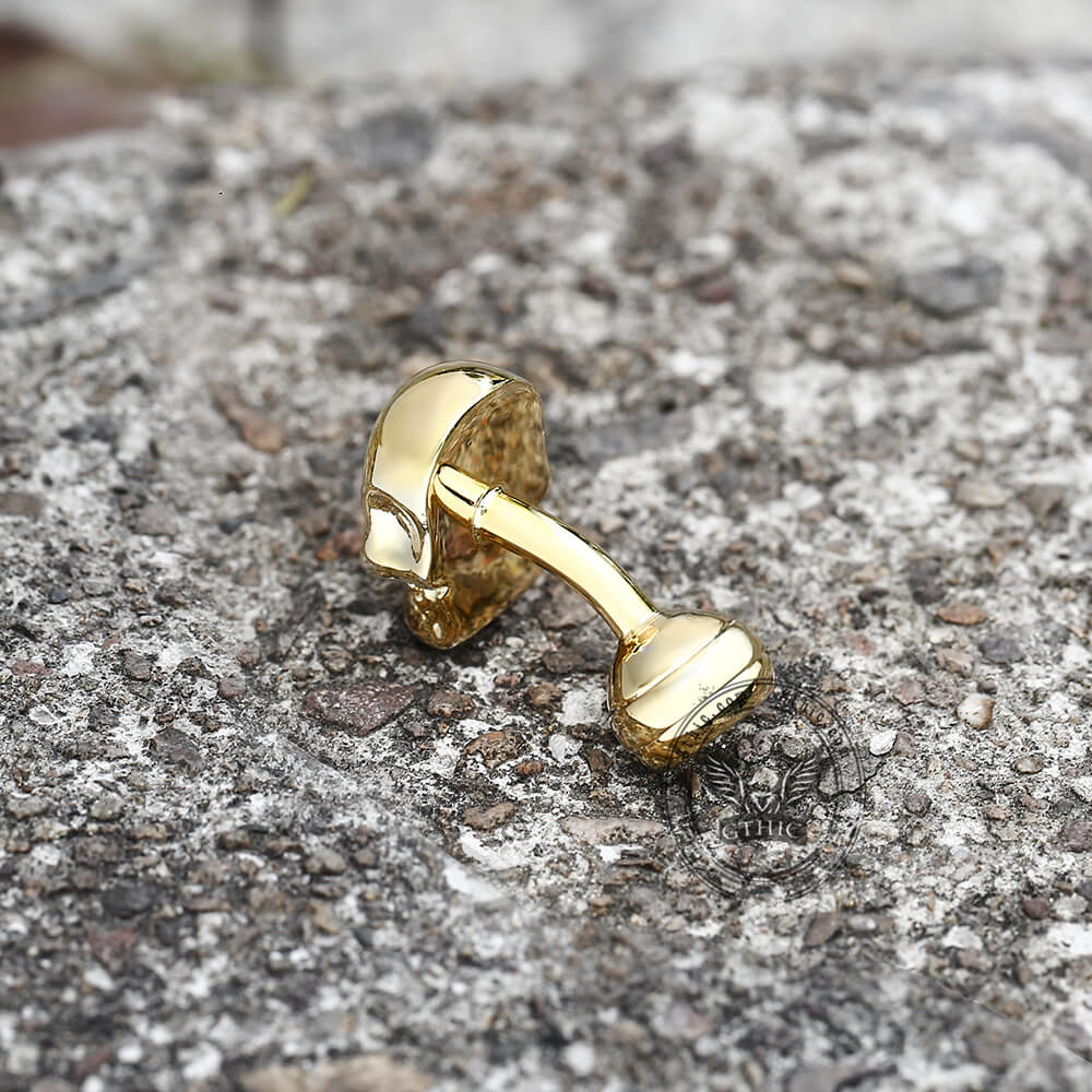 Ghost Skull Cufflinks in Brass