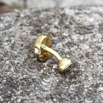 Ghost Skull Cufflinks in Brass