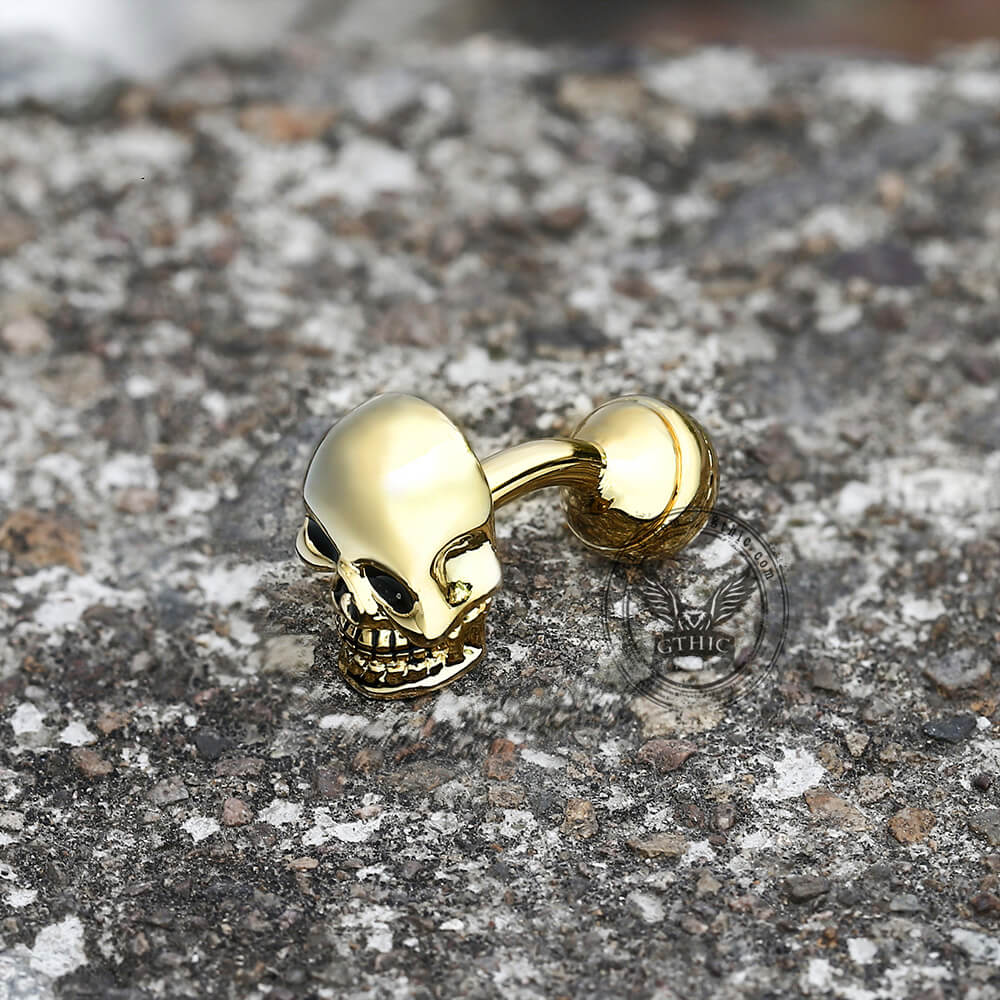 Ghost Skull Cufflinks in Brass