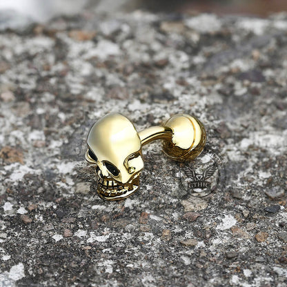 Ghost Skull Cufflinks in Brass