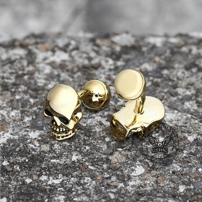 Ghost Skull Cufflinks in Brass