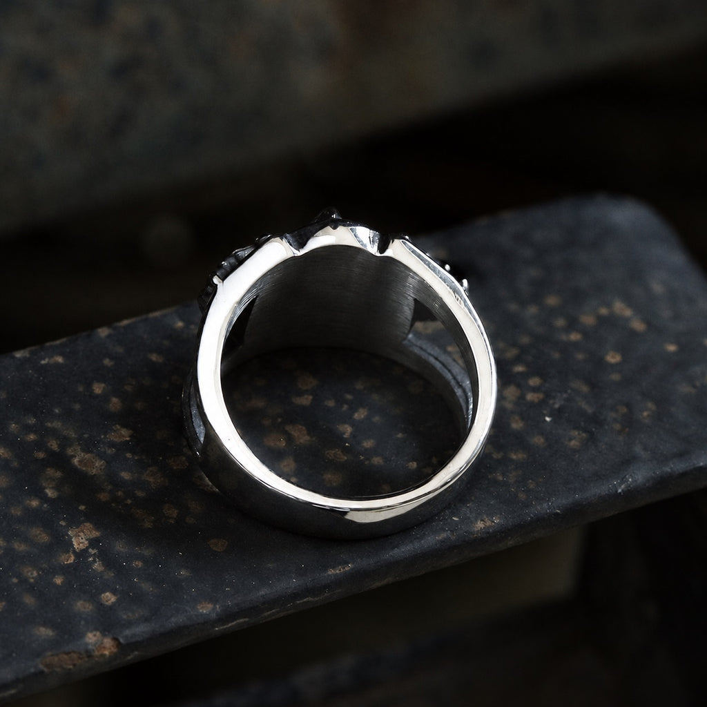 Goshawk Stainless Steel Eagle Ring
