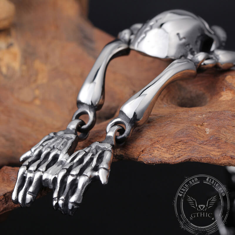 Gothic Body Skull Bracelet in Stainless Steel