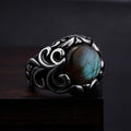 Gothic Moonstone Ring in Stainless Steel