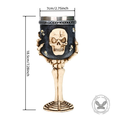 Gothic Skull Claw Large-Capacity Goblet in Stainless Steel