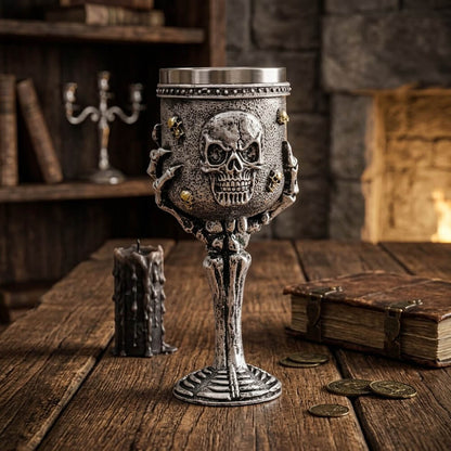 Gothic Skull Claw Large-Capacity Goblet in Stainless Steel