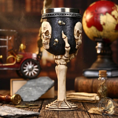 Gothic Skull Claw Large-Capacity Goblet in Stainless Steel