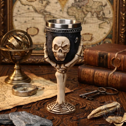 Gothic Skull Claw Large-Capacity Goblet in Stainless Steel