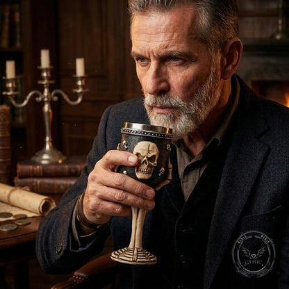 Gothic Skull Claw Large-Capacity Goblet in Stainless Steel