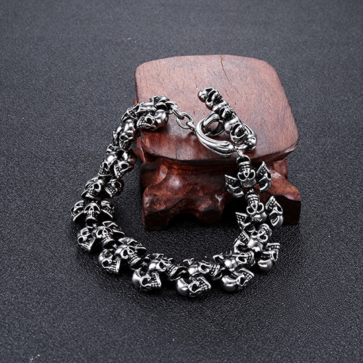 Gothic Skull Domineering Bracelet in Stainless Steel