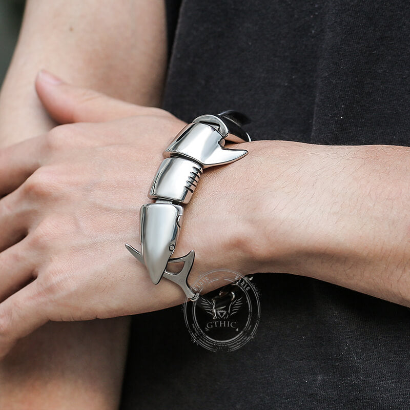 Great White Shark Bracelet in Stainless Steel