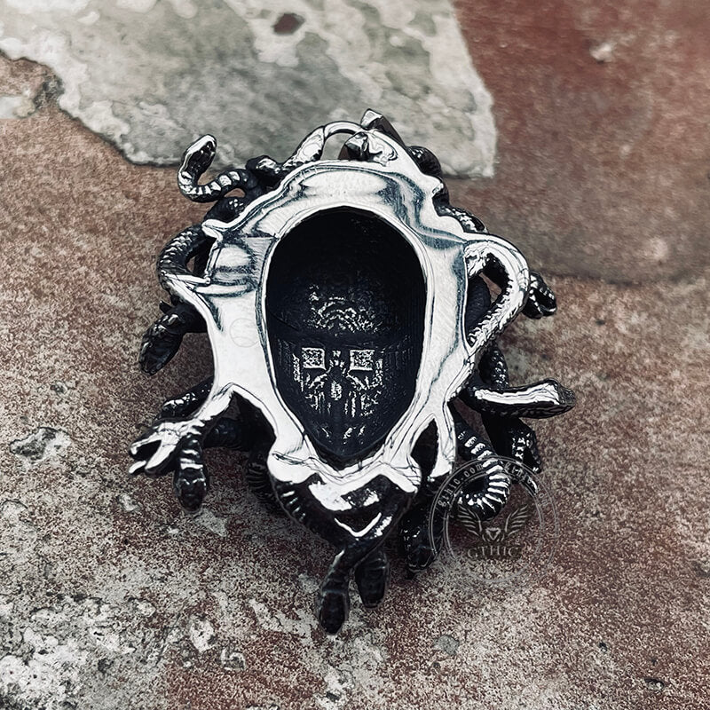 Greek Medusa Pendant in Stainless Steel
