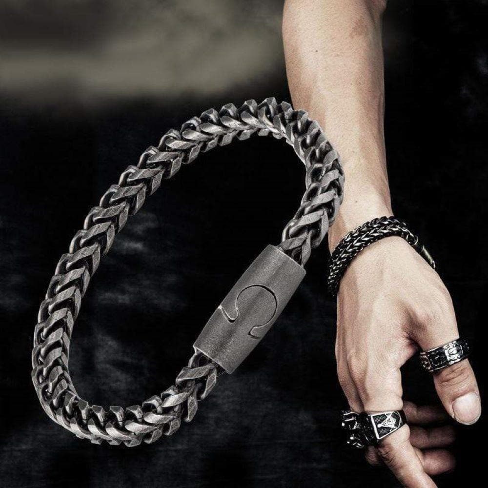 Classic Wheat Ear Chain Bracelet in Stainless Steel