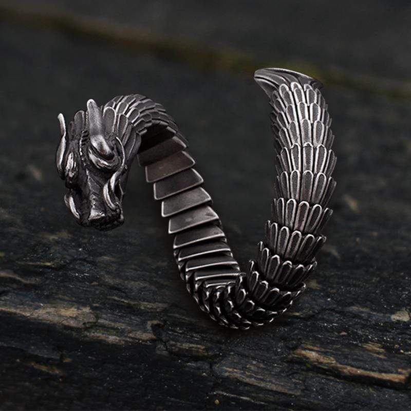 Dragon Scale Bracelet in Stainless Steel