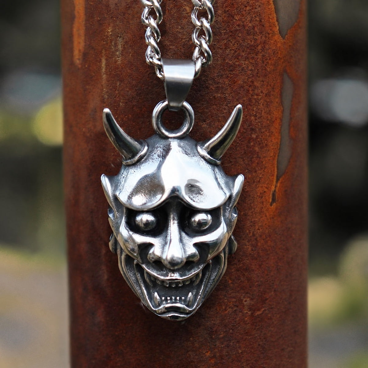 Demon Oni Skull Pendant