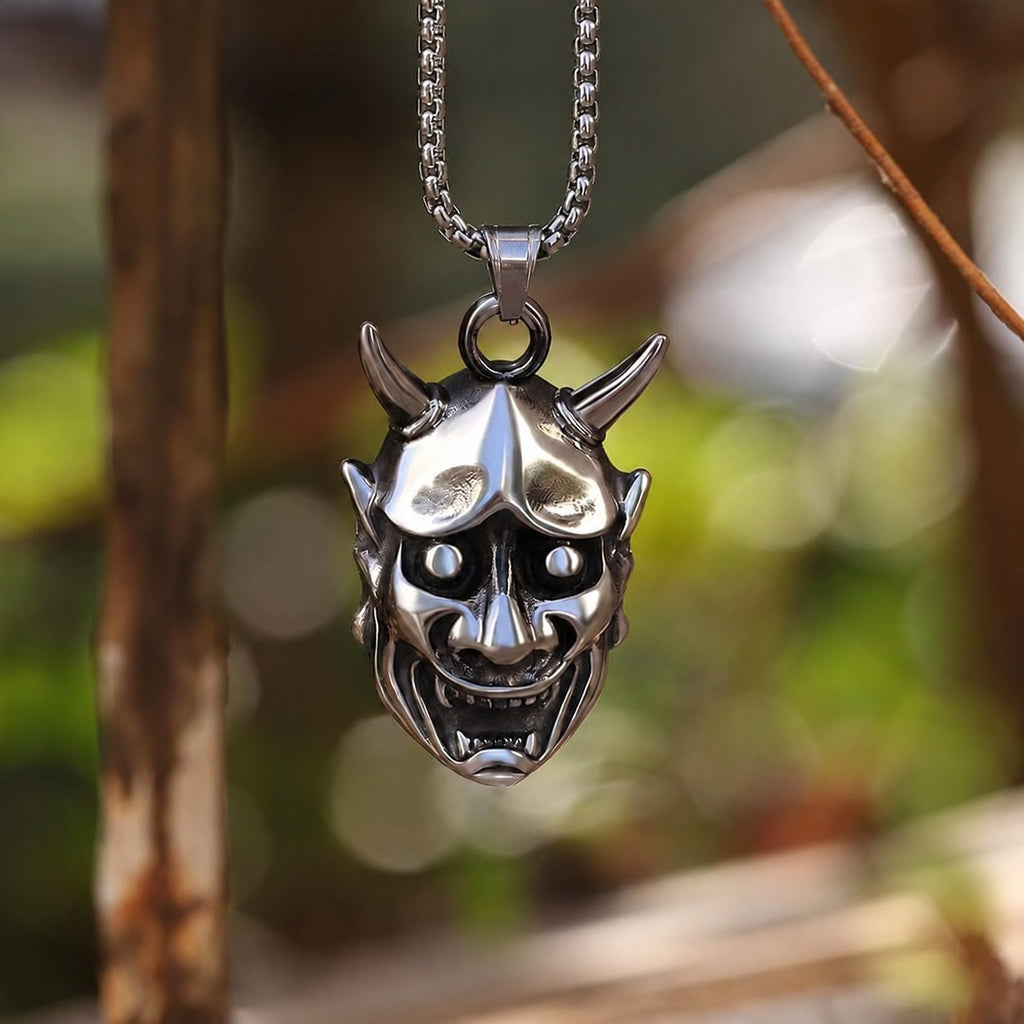 Demon Oni Skull Pendant