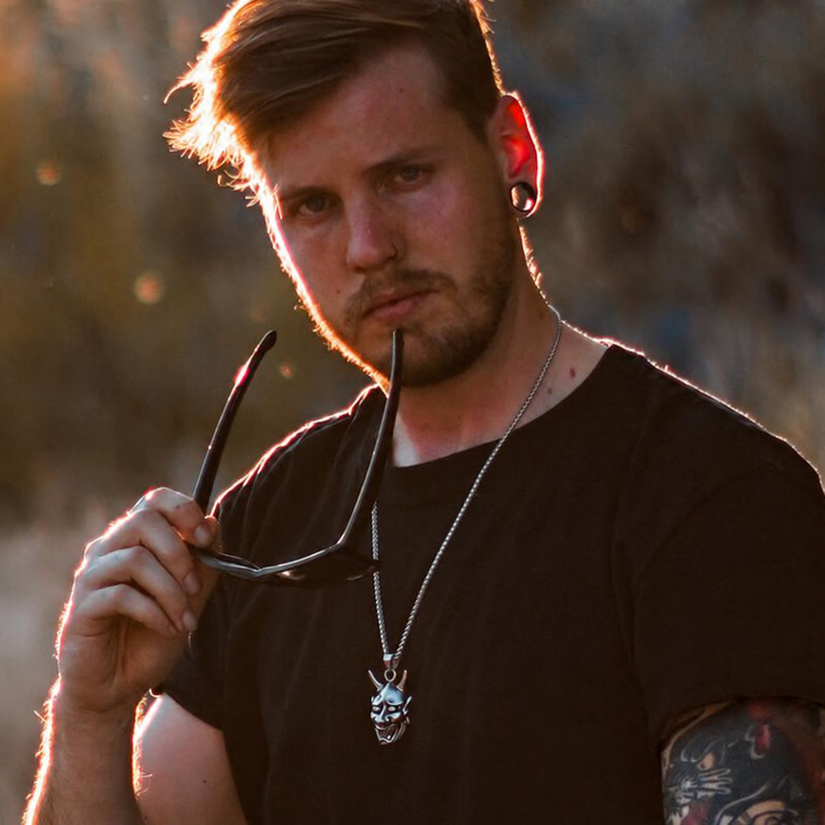 Demon Oni Skull Pendant