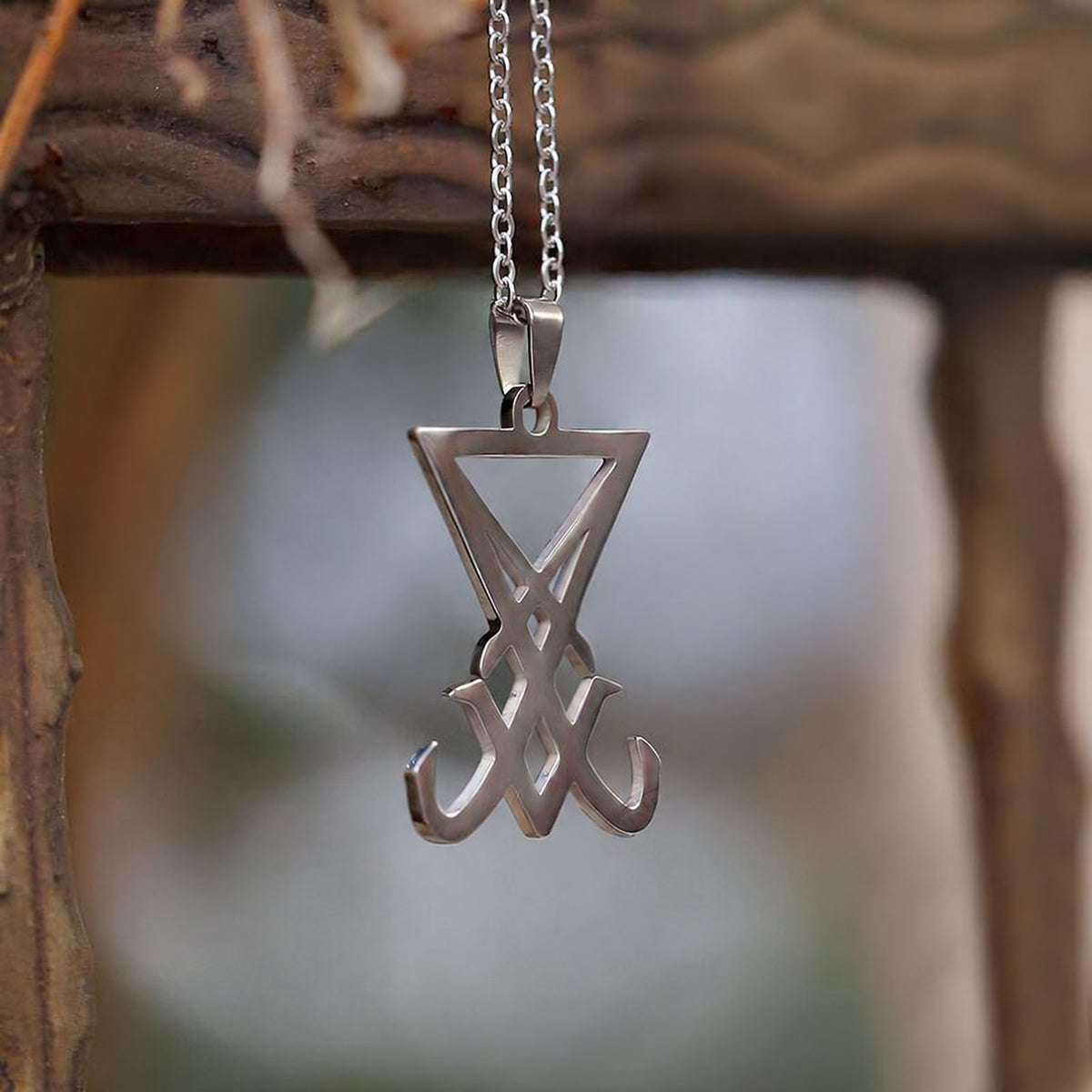 Seal of Lucifer Nephilim Satan Necklace in Stainless Steel