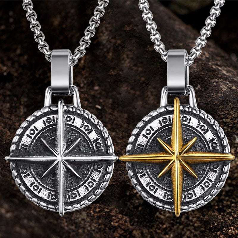 The North Star Pendant in Stainless Steel