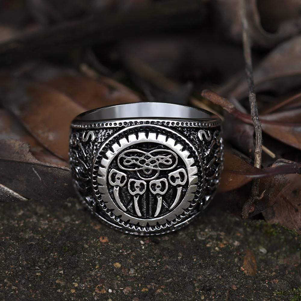 Bear Claw Viking Ring in Stainless Steel