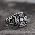 Celtics Knot Cross Viking Ring in Stainless Steel