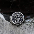Pentagram Tree of Life Viking Ring in Stainless Steel