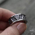 Warrior Triquetra Viking Ring in Stainless Steel