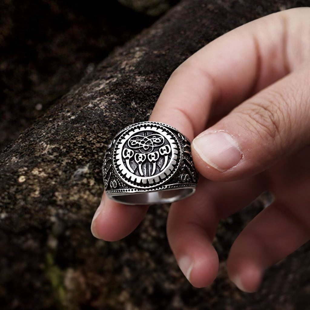 Bear Claw Viking Ring in Stainless Steel