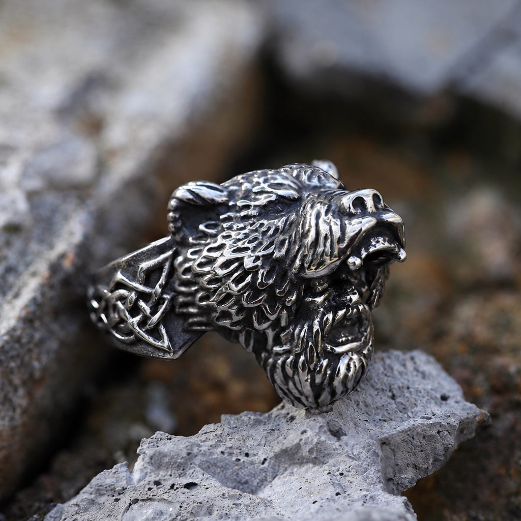 Bear Warrior Viking Ring