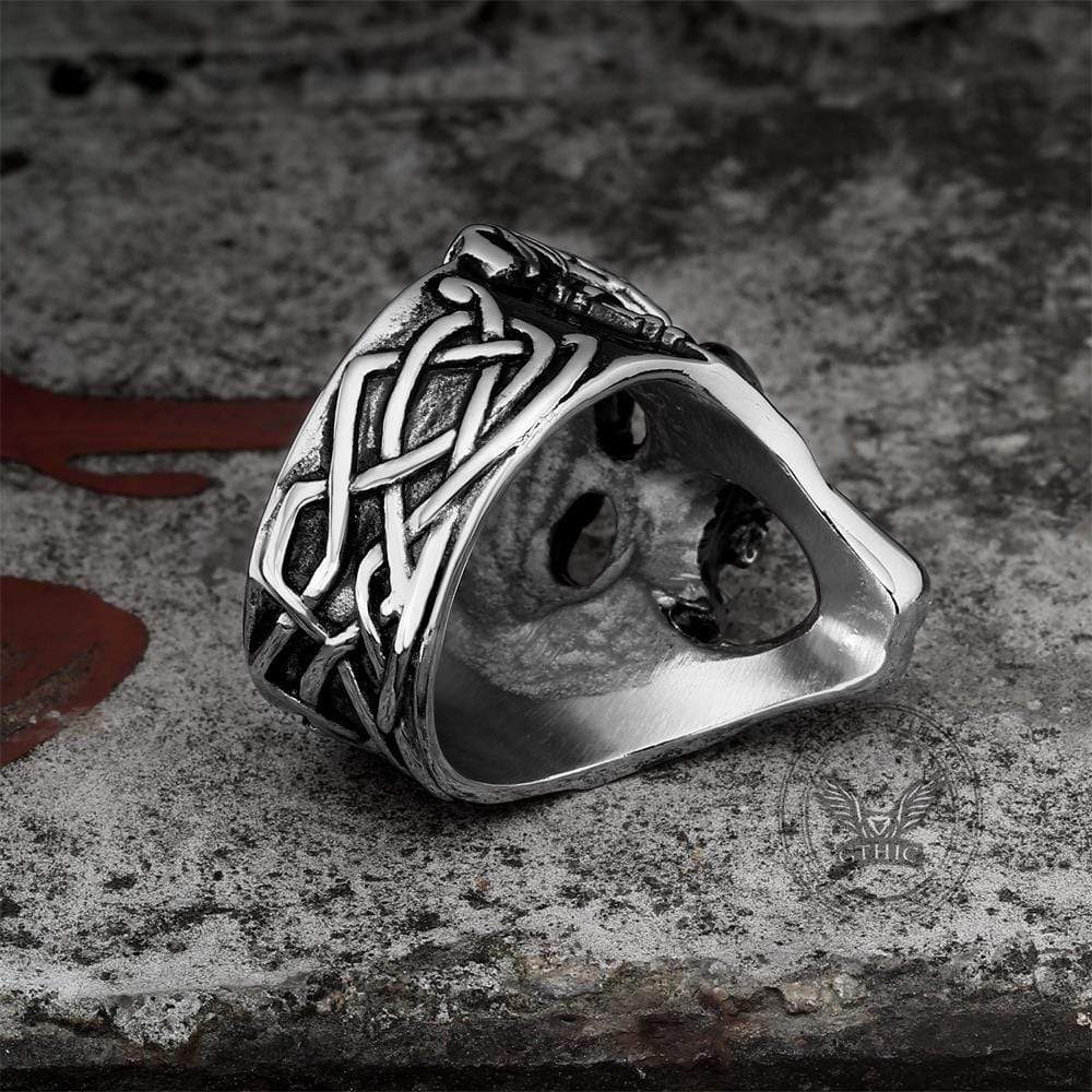 Berserker Stainless Steel Viking Skull Ring