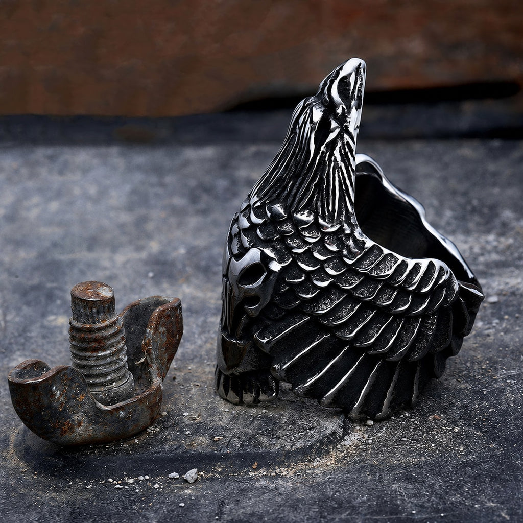 Crow Beast Ring in 316L Stainless Steel