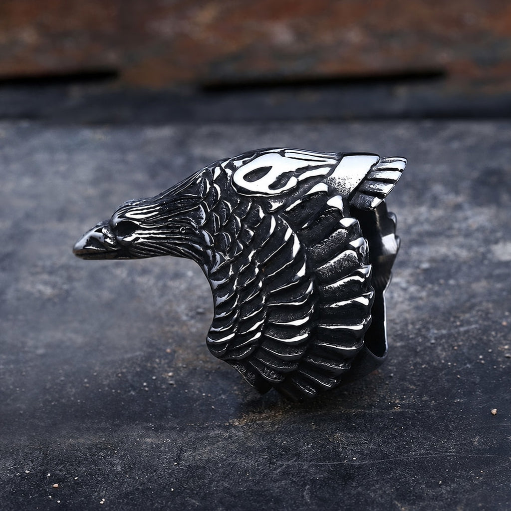 Crow Beast Ring in 316L Stainless Steel