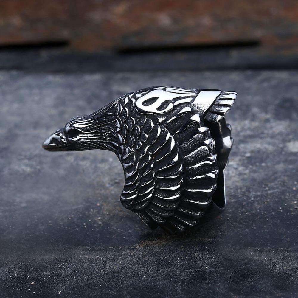 Crow Beast Ring in 316L Stainless Steel