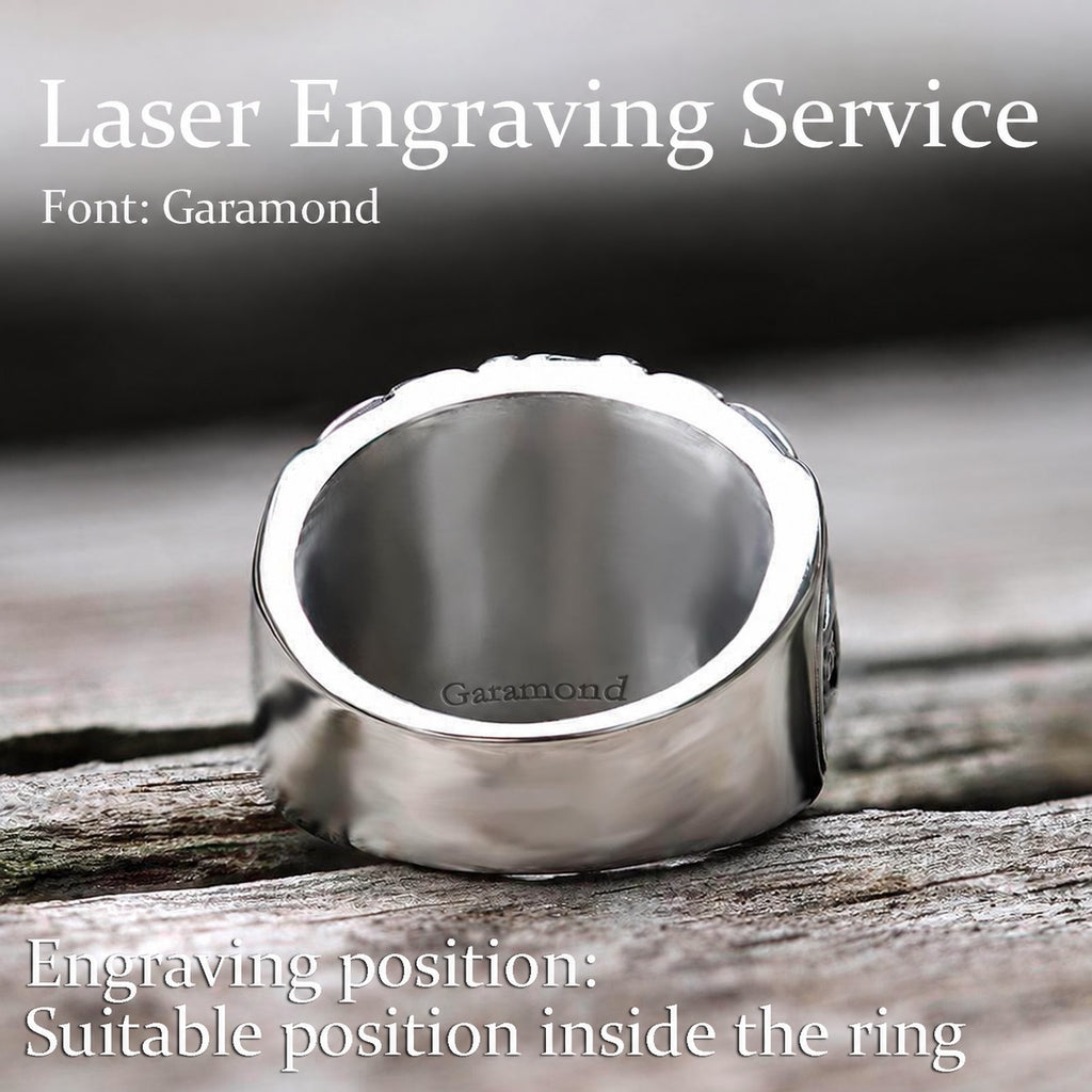 Dragon Amulet Viking Ring in 316L Stainless Steel