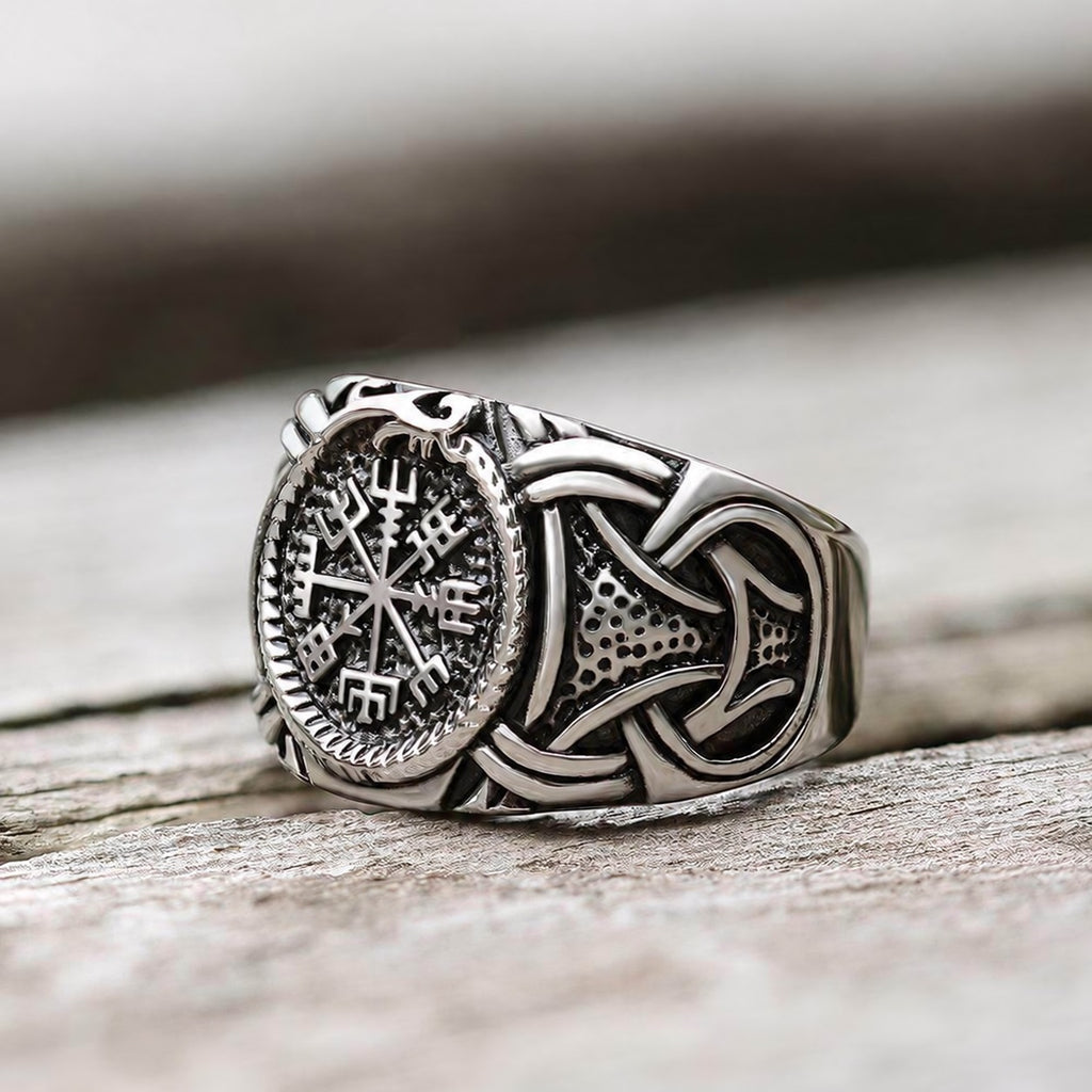 Dragon Amulet Viking Ring in 316L Stainless Steel
